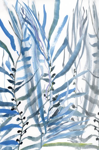 Flowing Blue Botanicals by cartissi