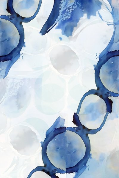 Fluid Indigo Circles by cartissi