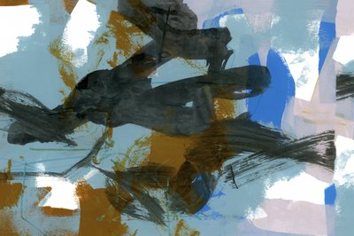 Golden Blue Abstract Layers by cartissi