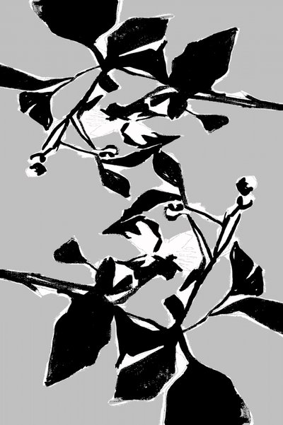 Graphic Botanical Pattern by cartissi