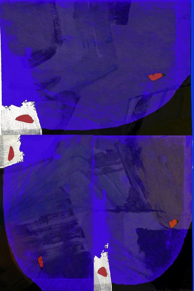 Indigo Abstract Layers by cartissi