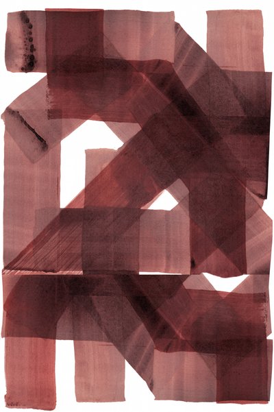 Layered Burgundy Abstract by cartissi