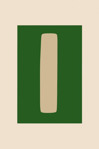 Minimalist Green Shape by cartissi