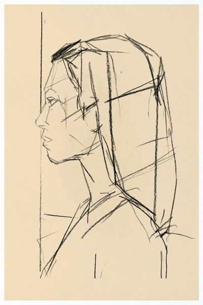 Minimalist Woman Profile by cartissi
