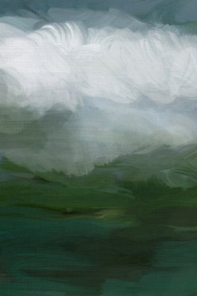 Misty Green Landscape by cartissi