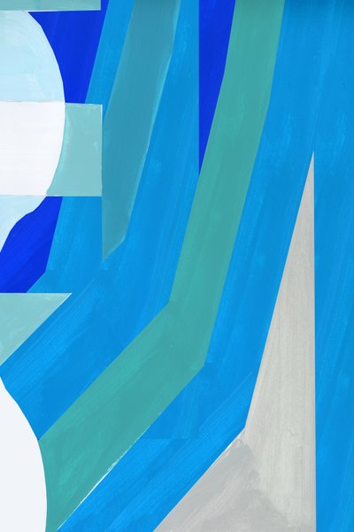Modern Blue Forms by cartissi