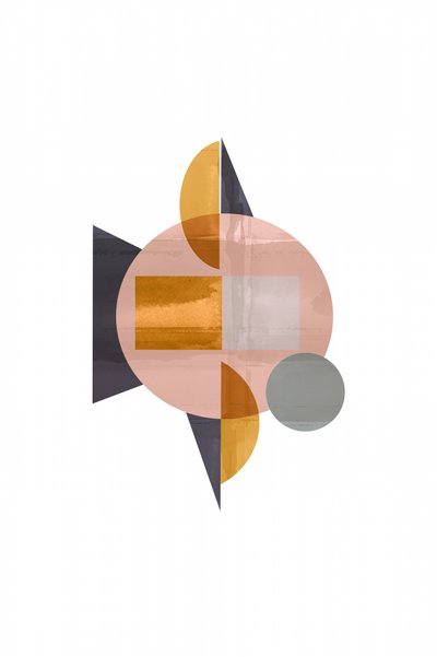 Modern Geometric Blush by cartissi