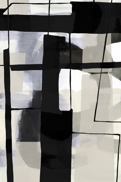 Monochrome Abstract Forms by cartissi