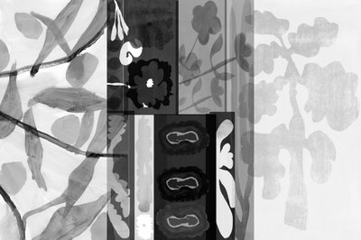 Monochrome Botanical Patterns by cartissi