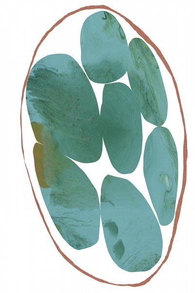 Organic Teal Gems by cartissi