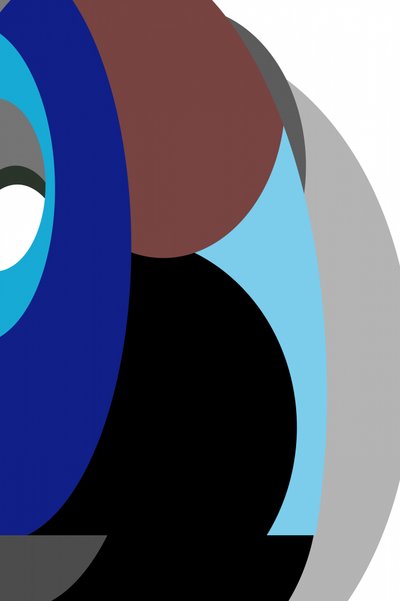 Overlapping Blue Forms by cartissi