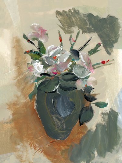 Painterly Flower Still Life by cartissi