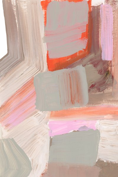 Pink Orange Grey Blocks by cartissi