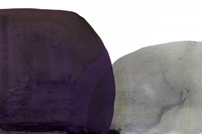 Purple Grey Abstract Shapes by cartissi