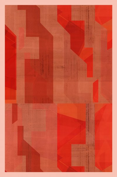 Red Geometric Layers by cartissi