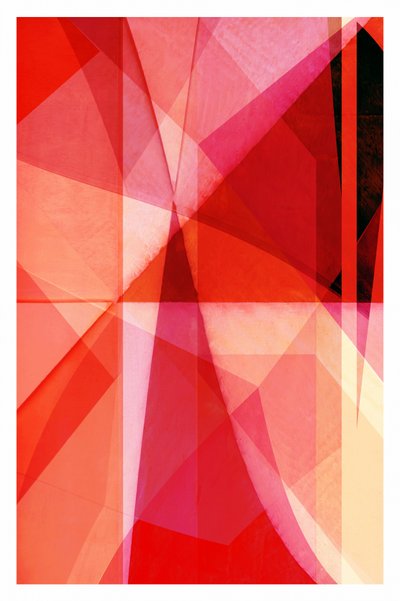 Red Geometric Layers by cartissi