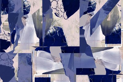 Serene Blue Abstraction by cartissi