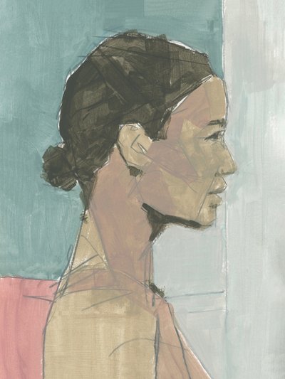 Serene Female Profile by cartissi