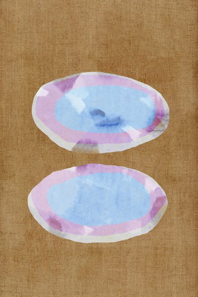 Soft Blue Ovals by cartissi