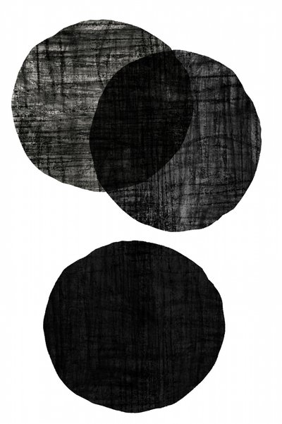 Textured Black Circles by cartissi