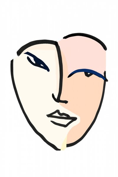 Two Tone Modern Face by cartissi