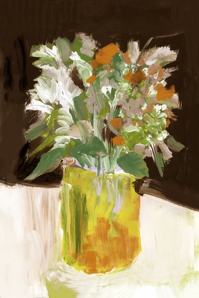 Vibrant Flower Bouquet by cartissi
