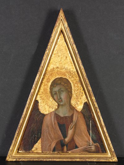Pinnacle with Angel by circle of Niccolò di Segna