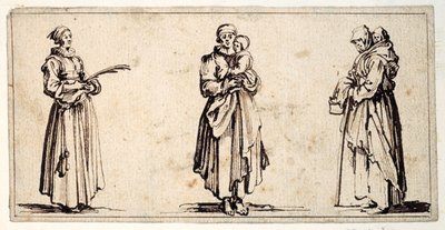 Three Figures by Kosma Sergejewitsch Petrow Wodkin