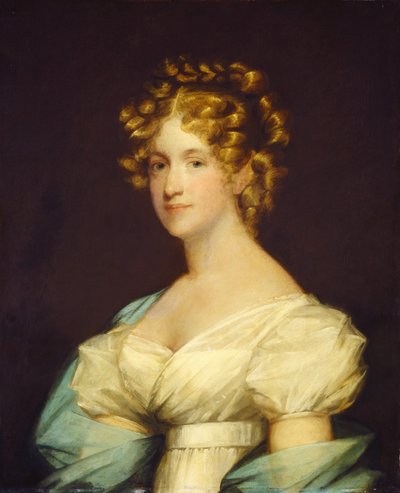 Charlotte Morton Dexter (Mrs. Andrew Dexter) by completed by an unknown artist Gilbert Stuart