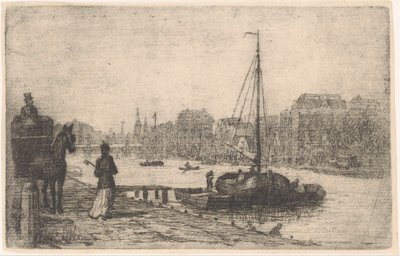 River in a City by de Groot (prentmaker)