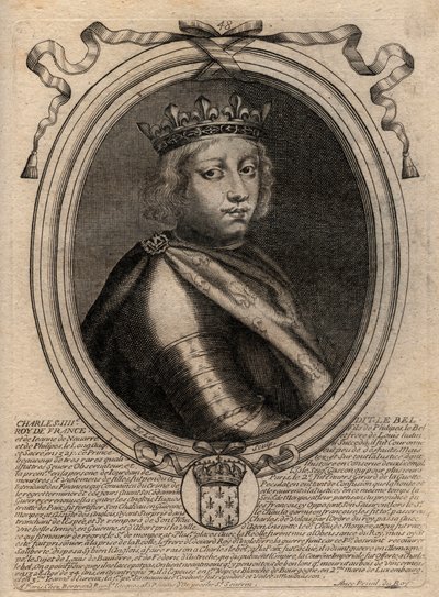 Portrait of Charles IV the Bel (1294 - 1328), King of France - Charles IV the 