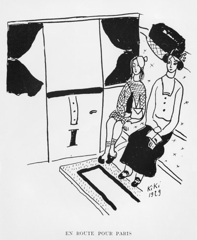 On the way to Paris, illustration from 