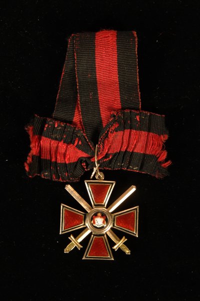 Riband and Badge of the Order of Saint Vladimir, Fourth Class by decorations and medals Orders
