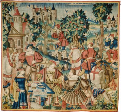 The Return from the Hunt by design and cartoon Flemish 16th Century, probably Tournai; woven in Tournai in an undetermined workshop