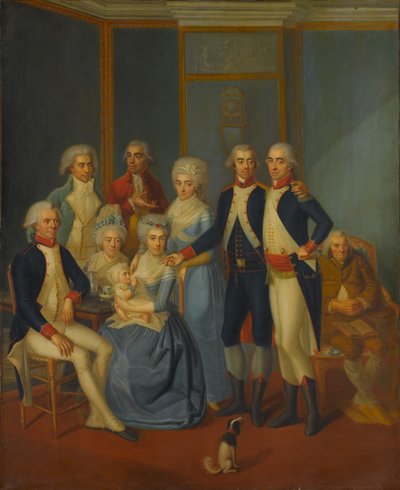 Portrait of a Military Family, ca. 1789-90 by early 19th century painter.