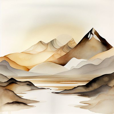 Abstract Soft Natural Landscape by F. Abderrahim