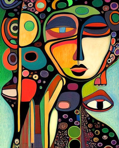 Abstract Woman Face by F. Abderrahim