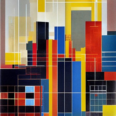 Abstract Dynamic Boston City View by F. Abderrahim