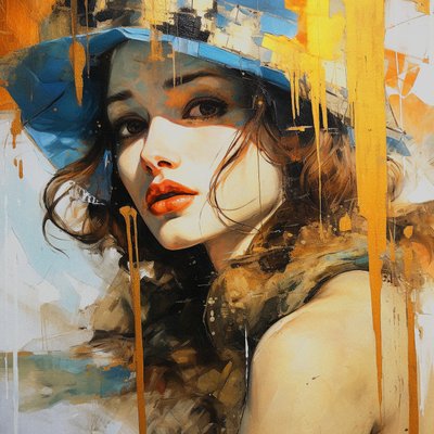 Fashion Design Sketch Woman by F. Abderrahim