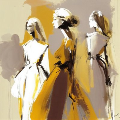 Minimalist Painting, Abstract Expressionism, Woman Painting by F. Abderrahim