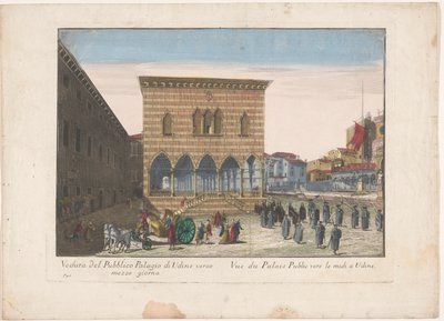View of the Town Hall in Udine by familie Remondini (attributed to)