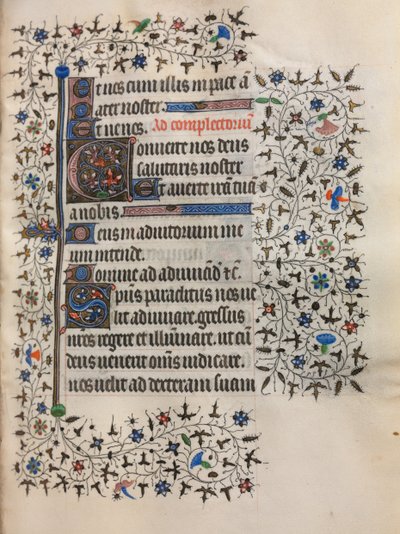 Book of Hours (Use of Paris): Decorated Initial by follower of Boucicaut Master
