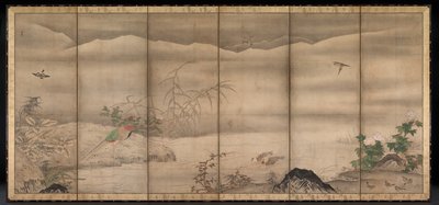 Birds and Flowers in a Landscape of the Four Seasons by follower of Sesshū Tōyō