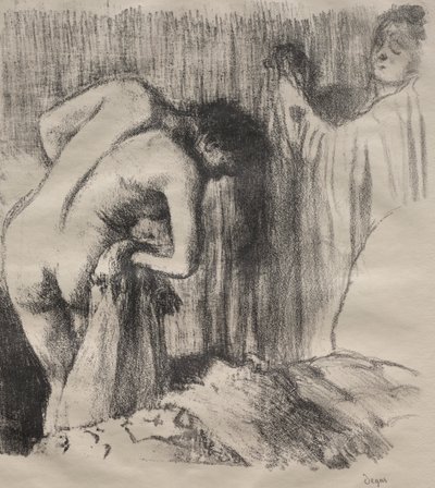 After the Bath III by imitator of Antoine Louis Barye
