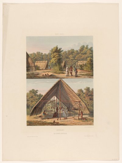 Camp of Arawaks by jonkheer Jacob Eduard van Heemskerck