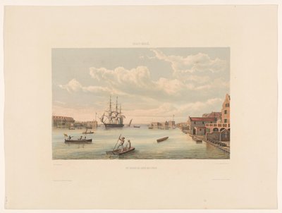 Willemstad, The Entrance to the Harbor of Curaçao by jonkheer Jacob Eduard van Heemskerck