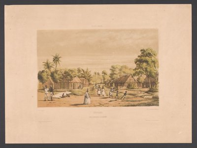 Dwellings of Enslaved People on a Surinamese Plantation (Suriname. A Plantation Slave Camp) (West Indies) (Views from the Netherlands