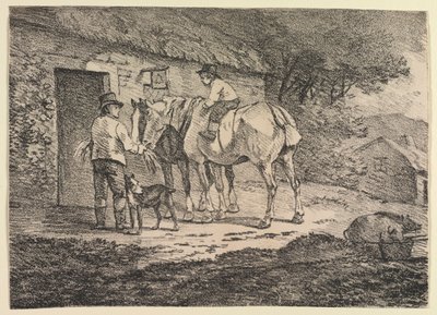 Specimens of Polyautography: Horses at a Cottage Door by near the Policoro Painter (South Italian, Lucanian, active c. 400 BC)