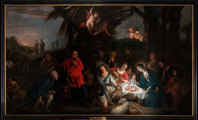 The Adoration of the Shepherds by or Liemaecker Nicolaas de Liemakere