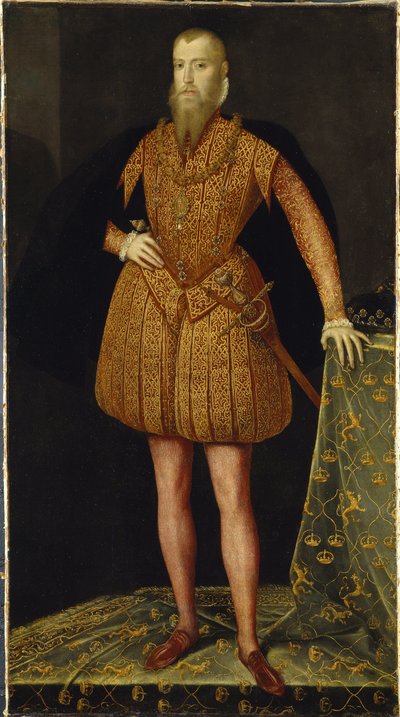 Portrait of King Eric XIV of Sweden by or Muelen Steven van der Meulen